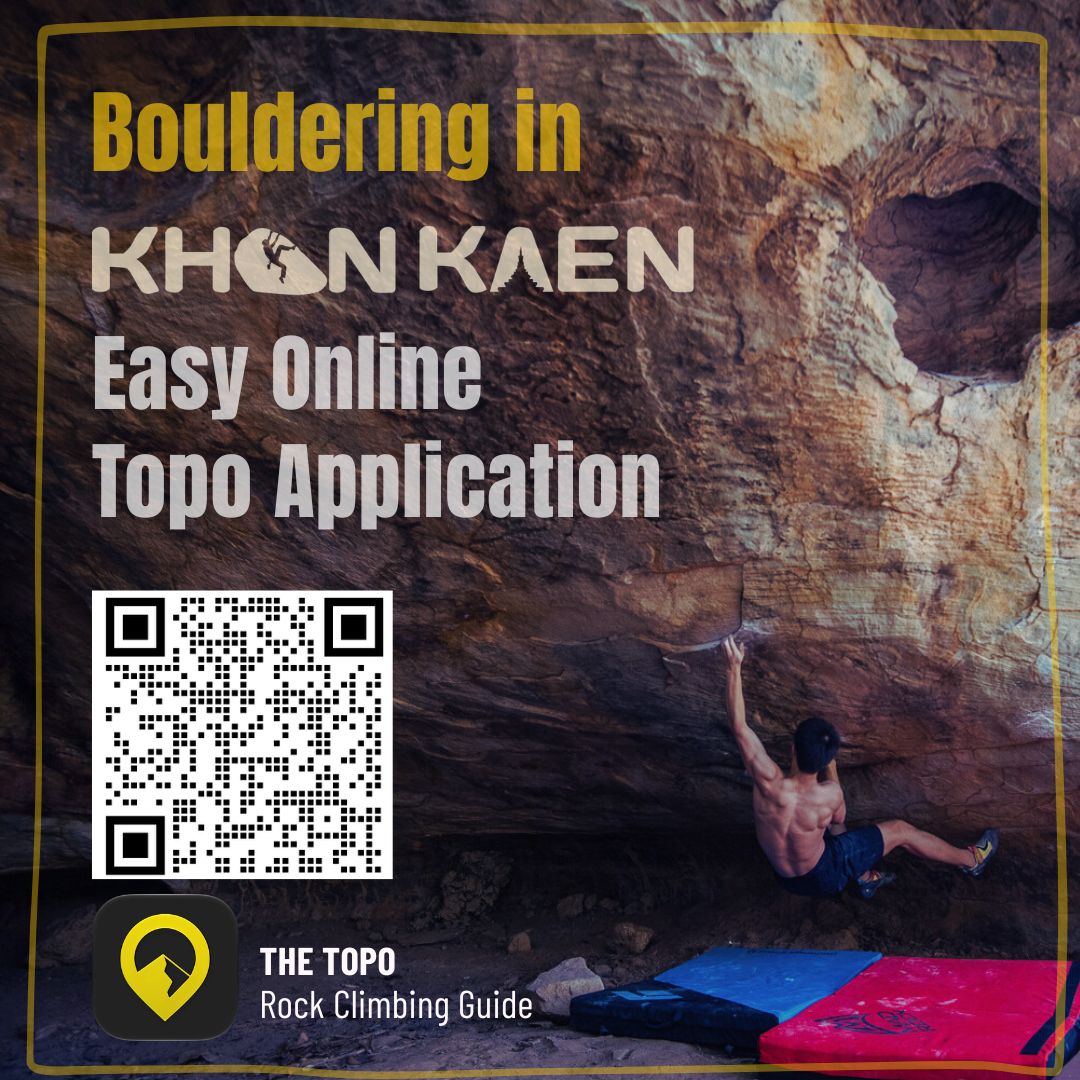 Bouldering in Khon Kaen with The Topo application